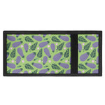 Eggplant With Leaves And Flowers Print Trifold Wallet