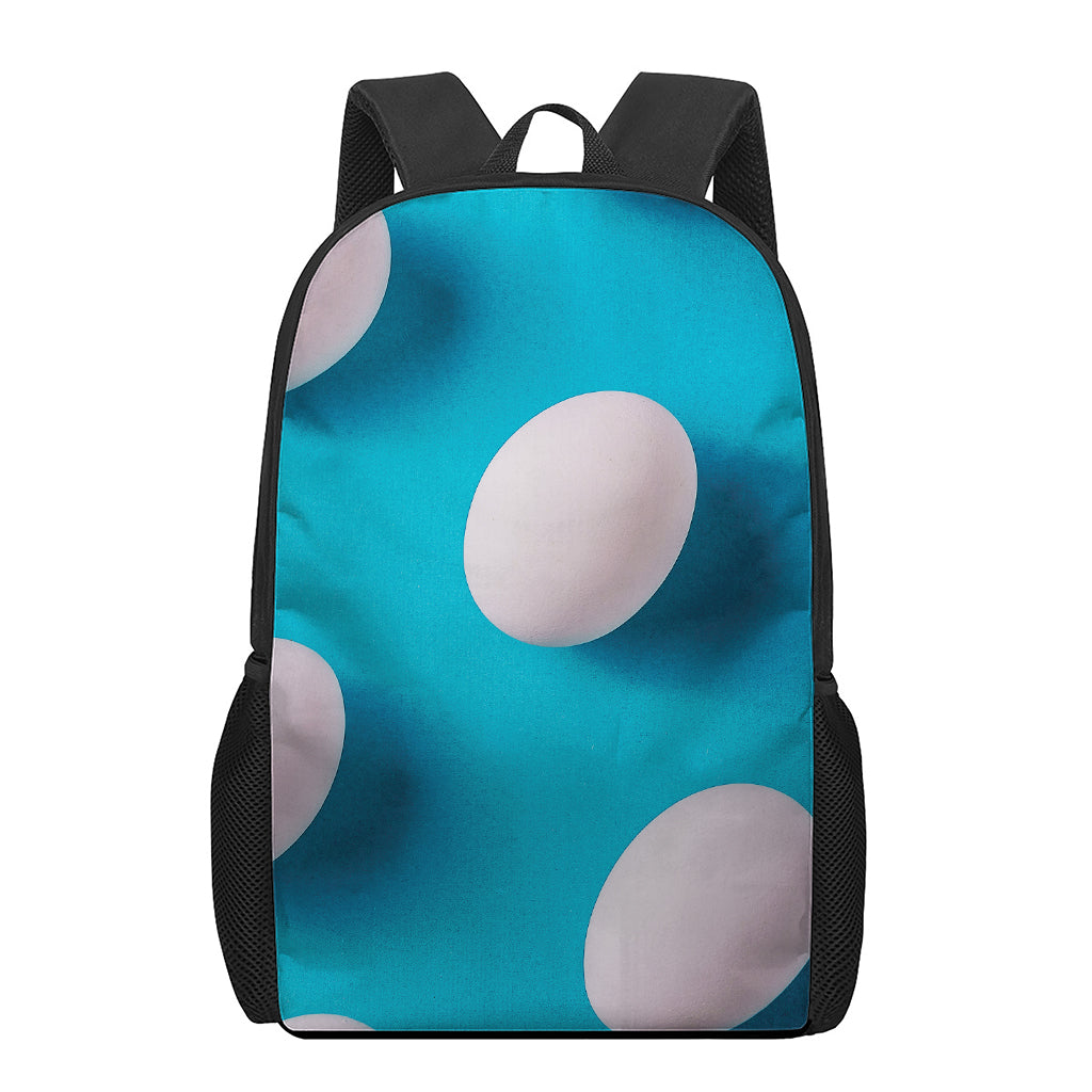 Eggs Pattern Print 17 Inch Backpack
