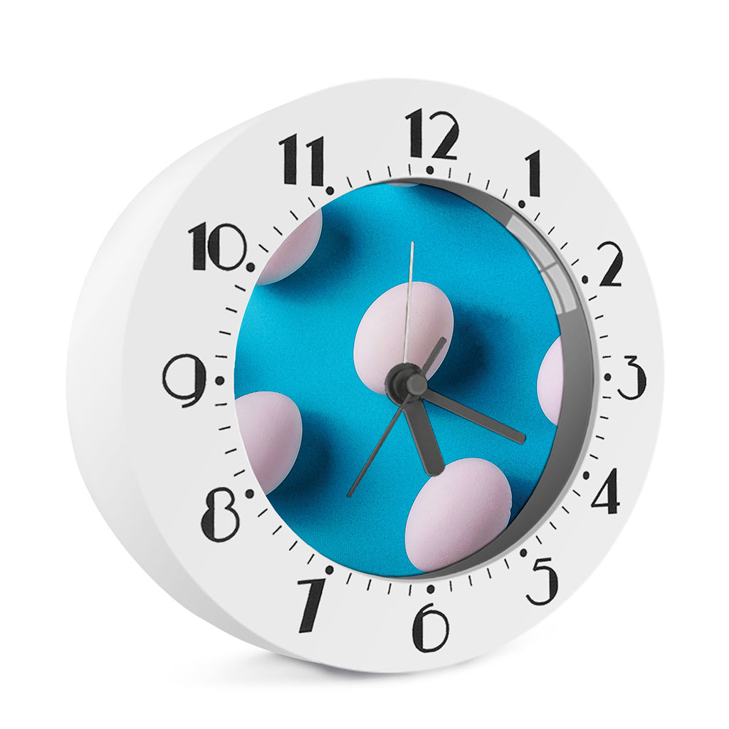 Eggs Pattern Print Alarm Clock
