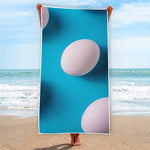Eggs Pattern Print Beach Towel