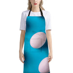 Eggs Pattern Print Bib Apron With Pocket