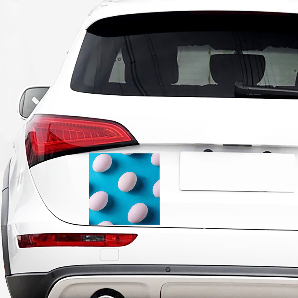 Eggs Pattern Print Car Sticker