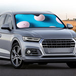 Eggs Pattern Print Car Windshield Sun Shade