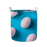 Eggs Pattern Print Collapsible Laundry Basket