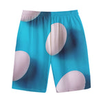 Eggs Pattern Print Cotton Shorts