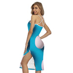 Eggs Pattern Print Cross Back Cami Dress