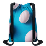 Eggs Pattern Print Drawstring Backpack
