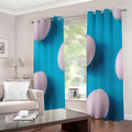 Eggs Pattern Print Extra Wide Grommet Curtains