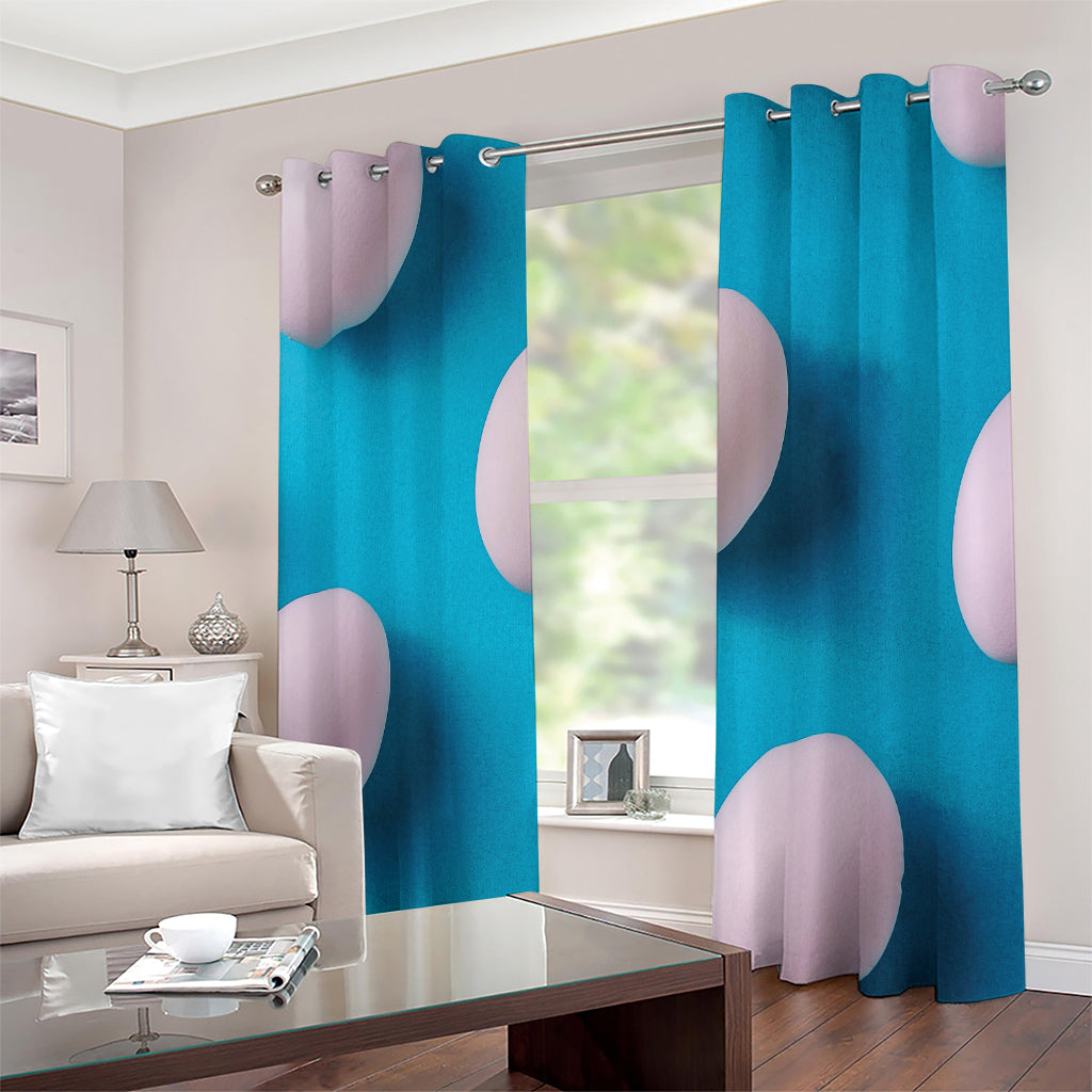 Eggs Pattern Print Extra Wide Grommet Curtains