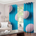 Eggs Pattern Print Grommet Curtains