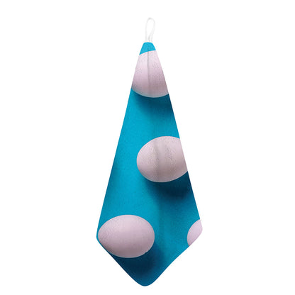 Eggs Pattern Print Hand Towel