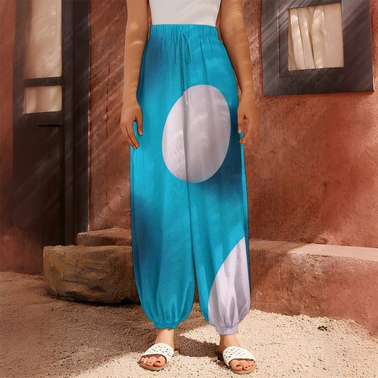 Eggs Pattern Print Harem Pants