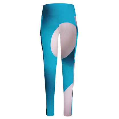 Eggs Pattern Print High-Waisted Pocket Leggings