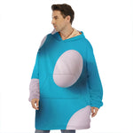 Eggs Pattern Print Hoodie Blanket