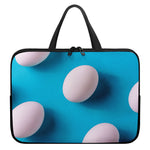 Eggs Pattern Print Laptop Sleeve With Handle
