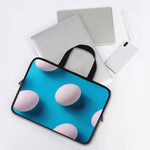 Eggs Pattern Print Laptop Sleeve With Handle