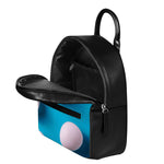 Eggs Pattern Print Leather Backpack