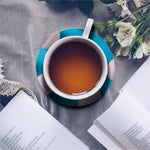 Eggs Pattern Print Leather Coaster Set