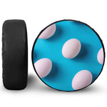 Eggs Pattern Print Leather Spare Tire Cover