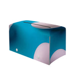 Eggs Pattern Print Leather Tissue Box Cover