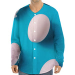 Eggs Pattern Print Long Sleeve Baseball Jersey