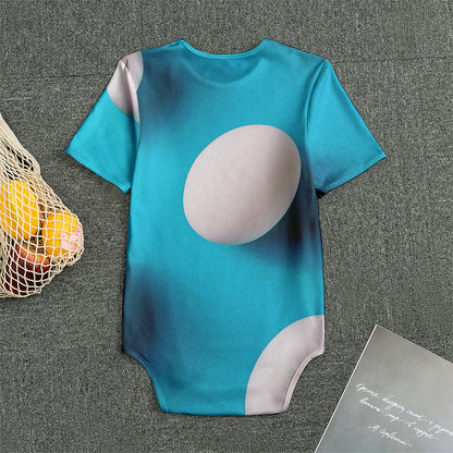 Eggs Pattern Print Men's Bodysuit