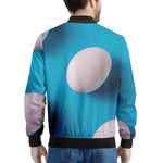 Eggs Pattern Print Men's Bomber Jacket