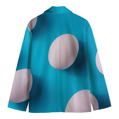 Eggs Pattern Print Men's Cotton Blazer
