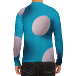 Eggs Pattern Print Men's Long Sleeve Rash Guard