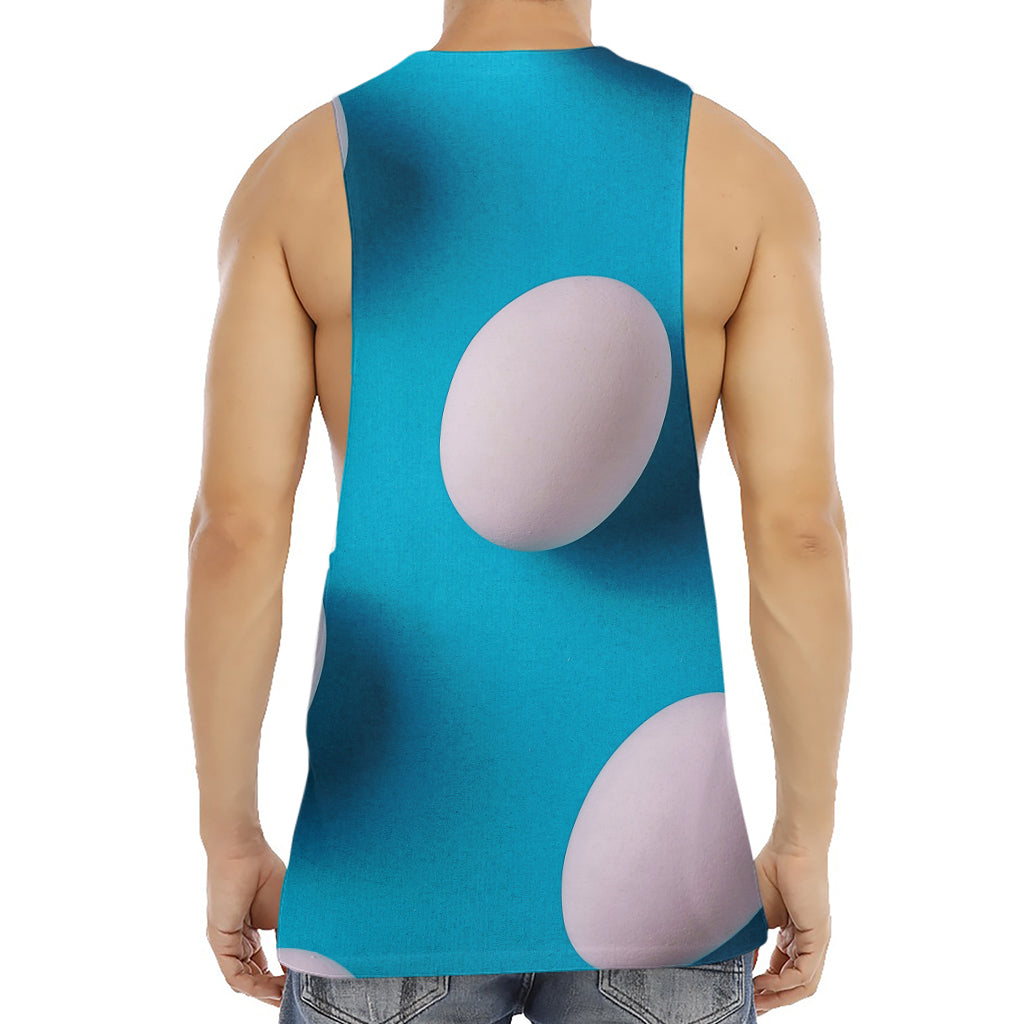Eggs Pattern Print Men's Muscle Tank Top
