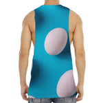 Eggs Pattern Print Men's Muscle Tank Top