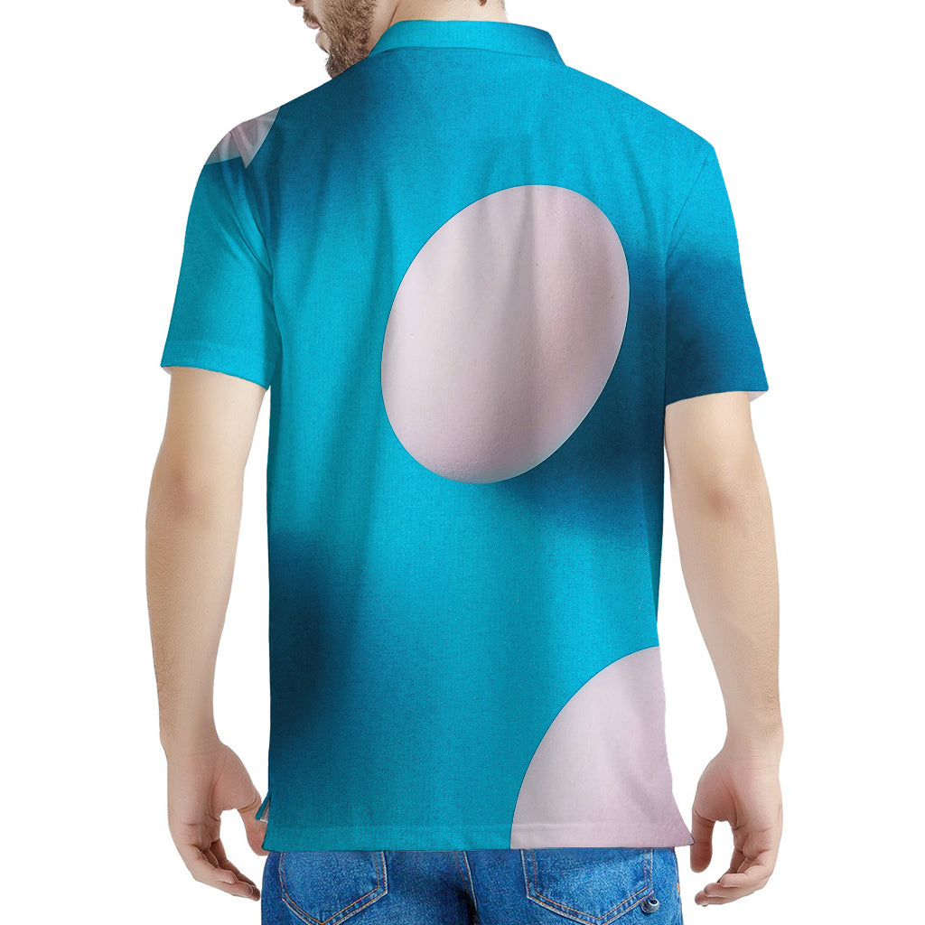 Eggs Pattern Print Men's Polo Shirt