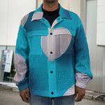 Eggs Pattern Print Men's Shirt Jacket