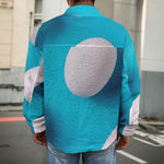 Eggs Pattern Print Men's Shirt Jacket