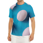 Eggs Pattern Print Men's Short Sleeve Rash Guard