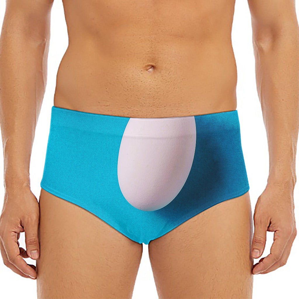 Eggs Pattern Print Men's Triangle Swim Briefs