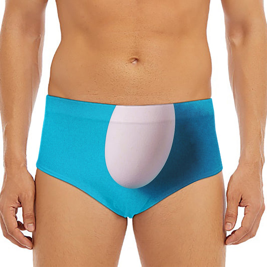 Eggs Pattern Print Men's Triangle Swim Briefs