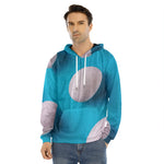 Eggs Pattern Print Men's Velvet Pullover Hoodie