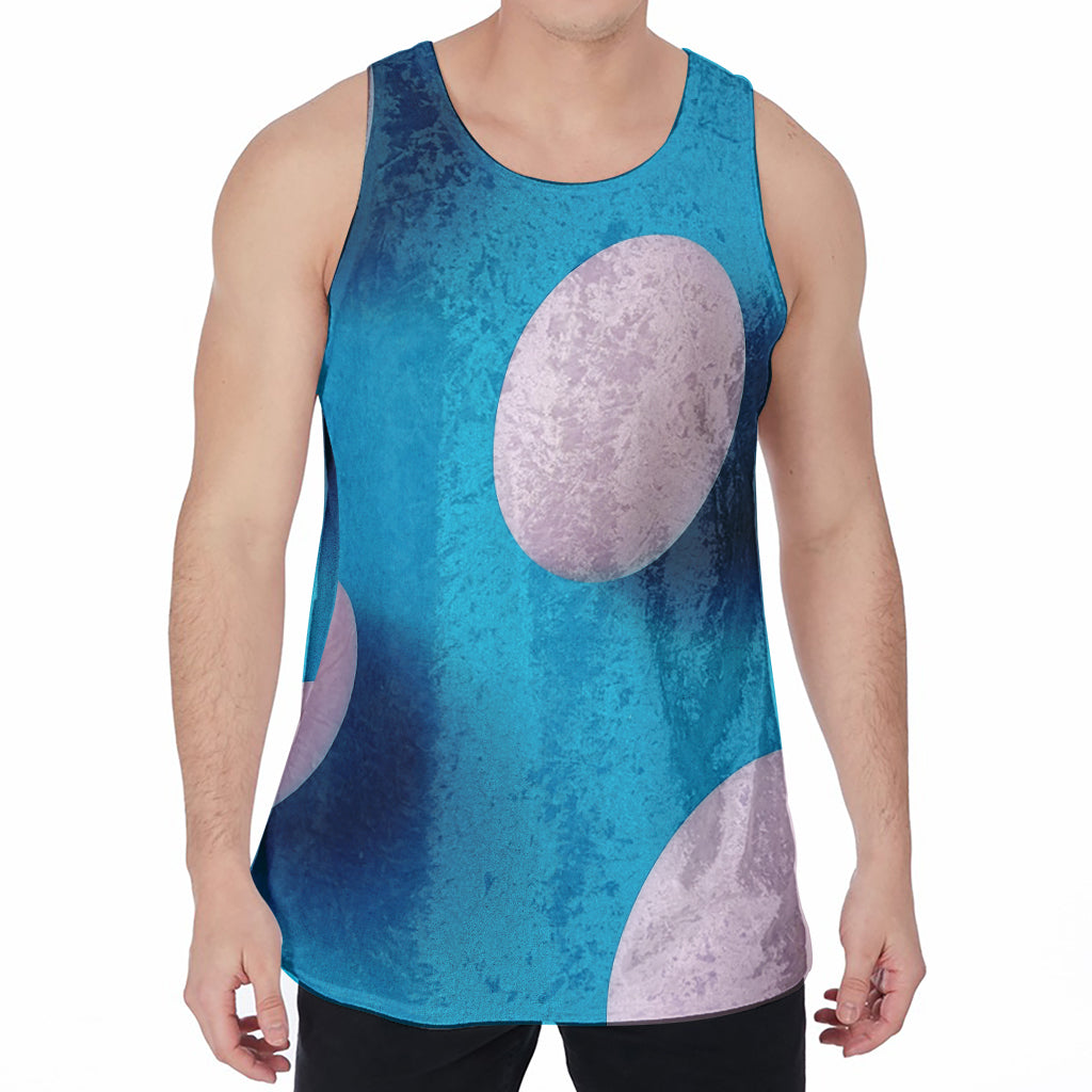 Eggs Pattern Print Men's Velvet Tank Top