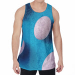 Eggs Pattern Print Men's Velvet Tank Top