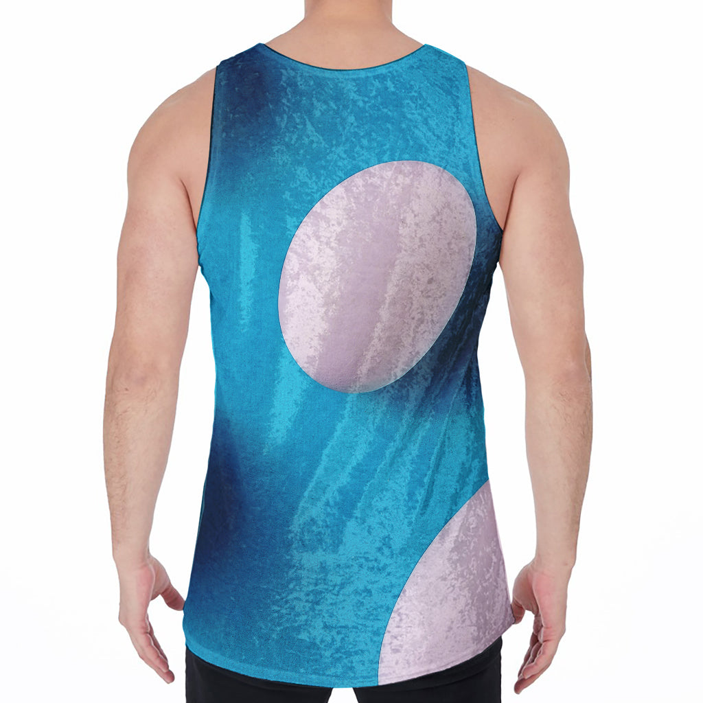 Eggs Pattern Print Men's Velvet Tank Top