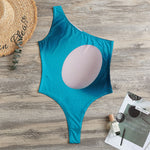 Eggs Pattern Print One Shoulder Bodysuit