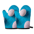 Eggs Pattern Print Oven Mitts