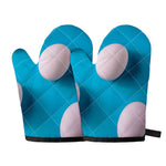 Eggs Pattern Print Oven Mitts