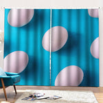 Eggs Pattern Print Pencil Pleat Curtains