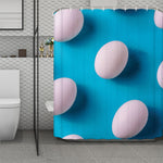 Eggs Pattern Print Polyester Shower Curtain
