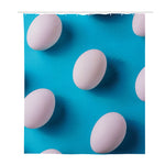 Eggs Pattern Print Polyester Shower Curtain