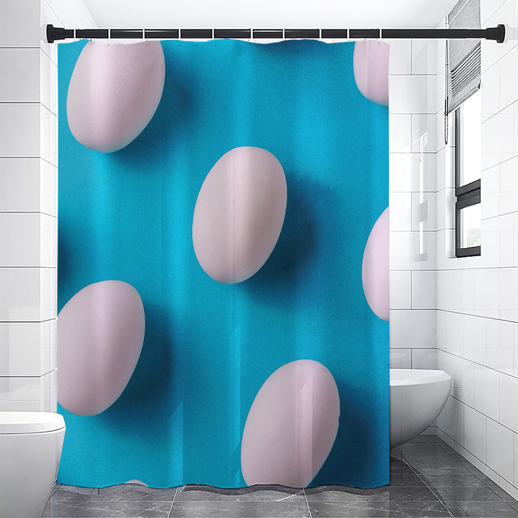 Eggs Pattern Print Premium Shower Curtain