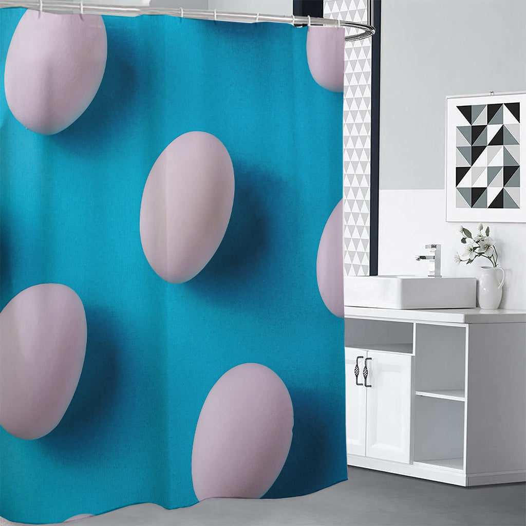 Eggs Pattern Print Premium Shower Curtain