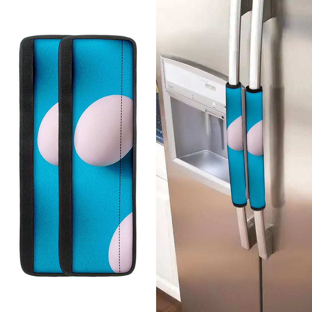 Eggs Pattern Print Refrigerator Handle Covers